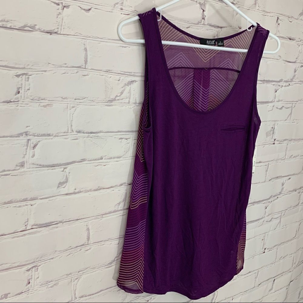 Ana medium purple tank top - BNWT